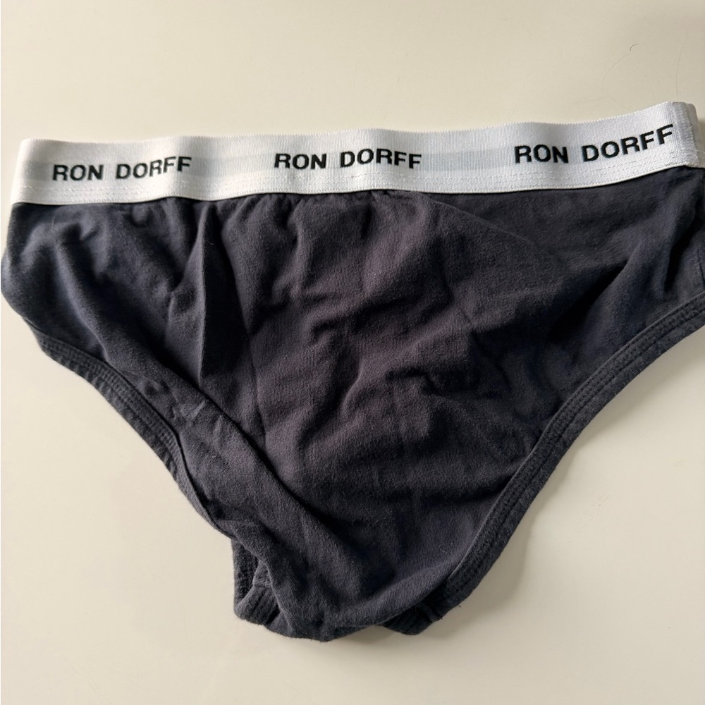 Men's 3-Pack Cotton Briefs — White, Black, Navy Ron Dorff - Picture 4 of 10